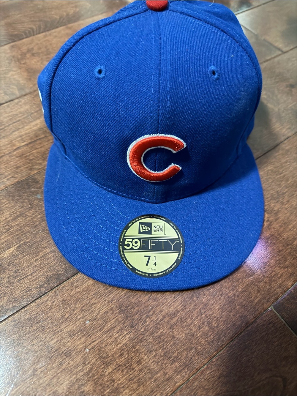 New Era 59FIFTY Blue 2016 Championship Chicago Cubs 7 1/4 Fitted Hat